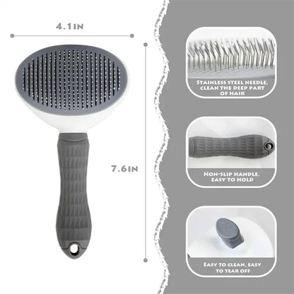 Pet Hair Remover Self Cleaning  Brush
