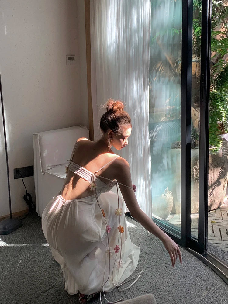 Boho Glow – Elegant Vacation Maxi Dress