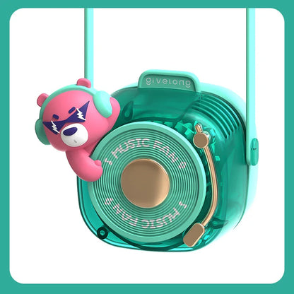 Portable Mini Fan Cartoon Fan summer fun student USB charging