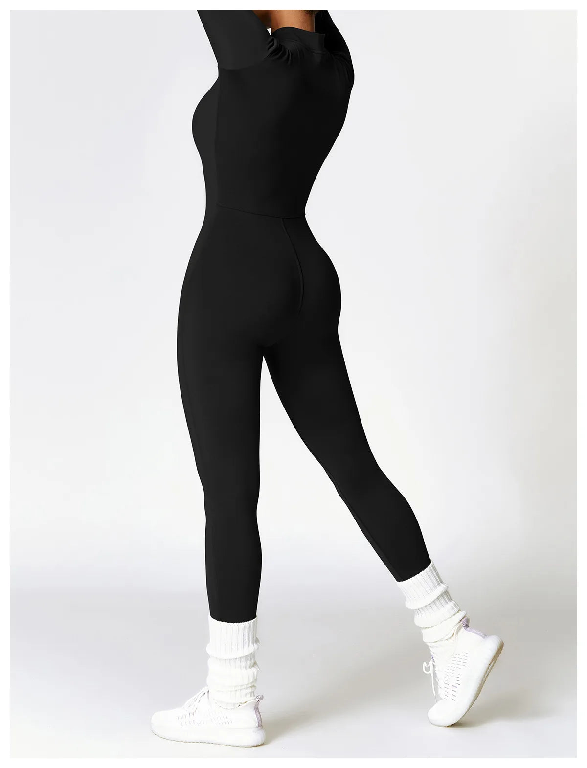 Zipper Yoga Rompers Jumpsuit