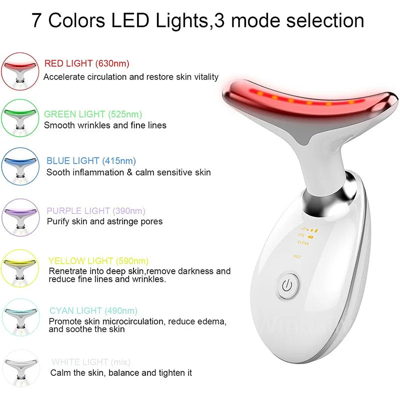 Household Thermal Neck Lifting & Firming Anti-Wrinkle Electric Face Massager –  Skin Tightening & Face Rejuvenation Device
