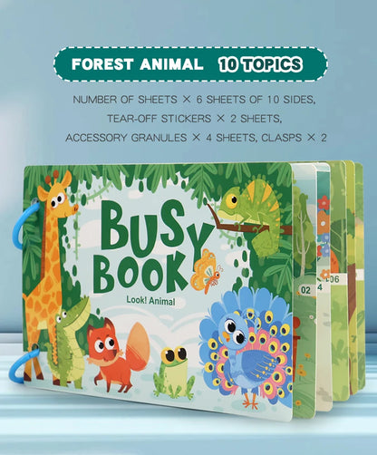 Montessori Baby Busy book Early Learning Education Toy