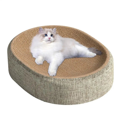 Oval Shaped Sisal  Scratch Pad For Cats