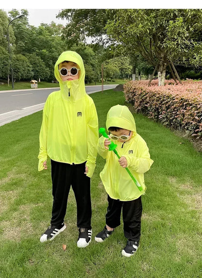 Kids  UV Resistant  Ice Silk Sun Protection Hoodie