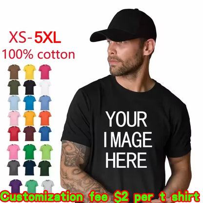 100% Cotton  Customized T-Shirt