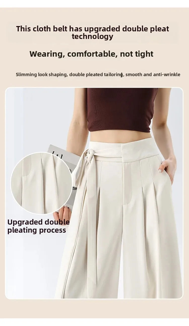 Korean Style Wide Leg Suit Pants