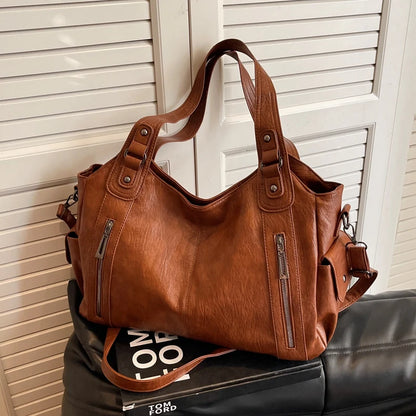 Dual Zipper Handbag