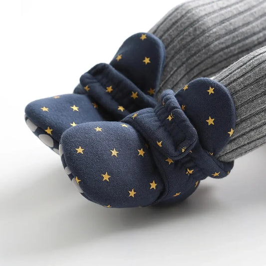 Toddler First Walkers Booties Cotton Comfort Soft Anti-slip Warm Infant Baby Boy Girl Shoes