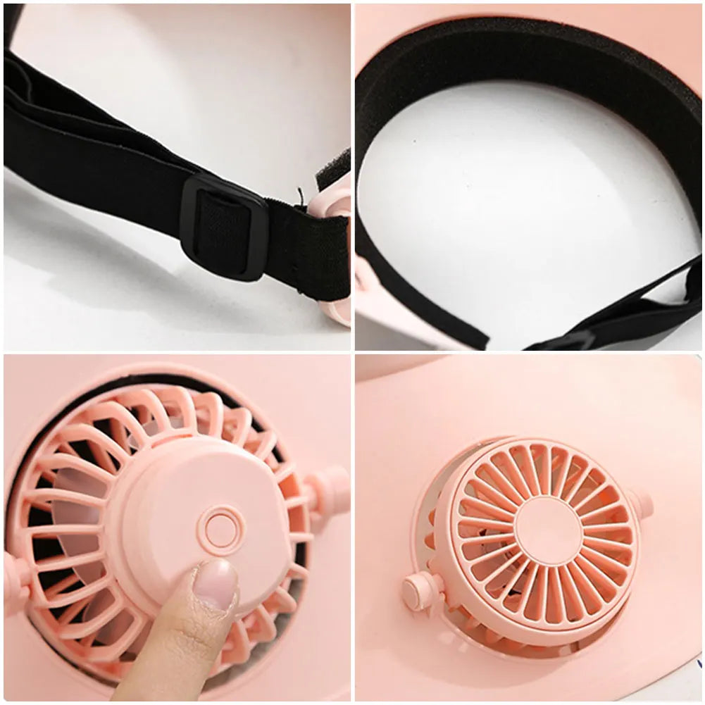 UPF50+ Solar & Chargeable Fan Hat