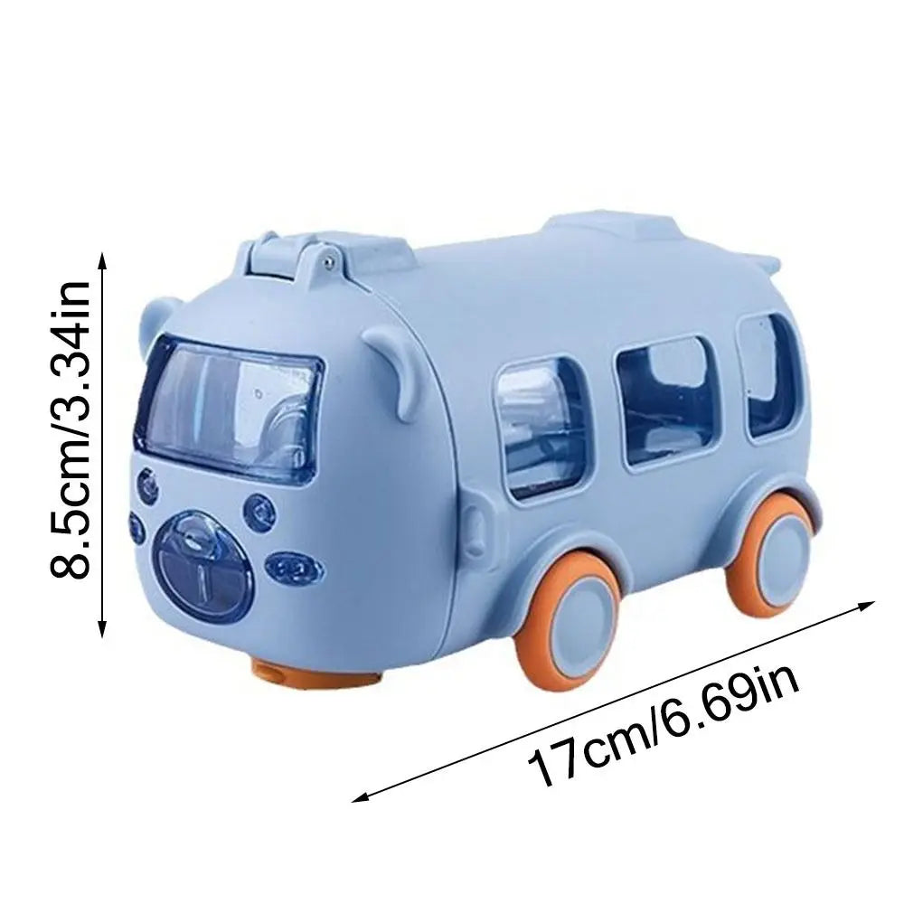 Cartoon Bus Straw Cup for Kids