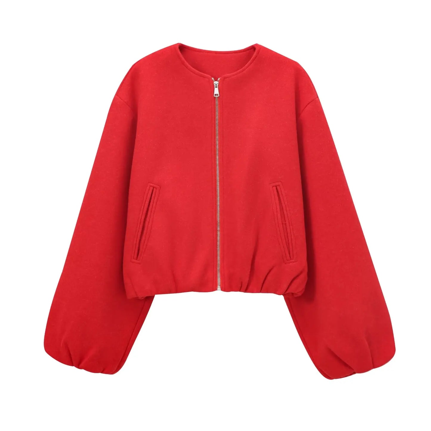 Soft Cropped Bomber Jackets