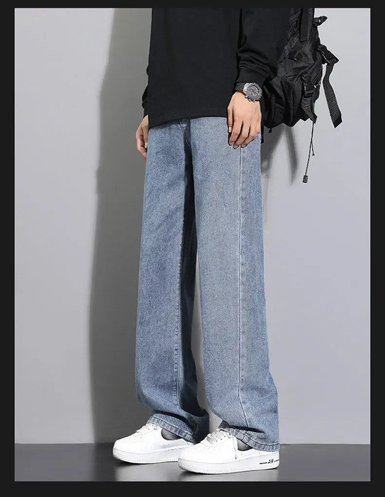 Straight Denim Wide-leg  Jeans