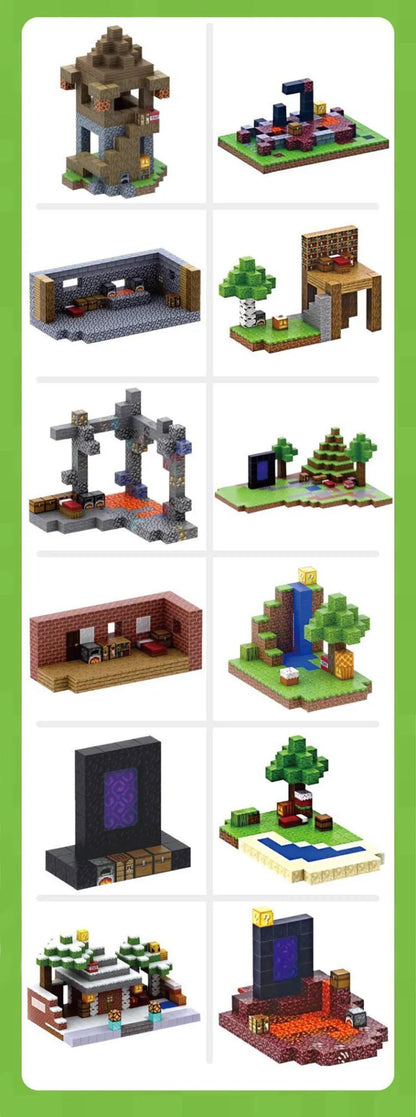 50-300PCS Magnetic Blocks Game Minecraft Magnet World Toys For Boys Girls