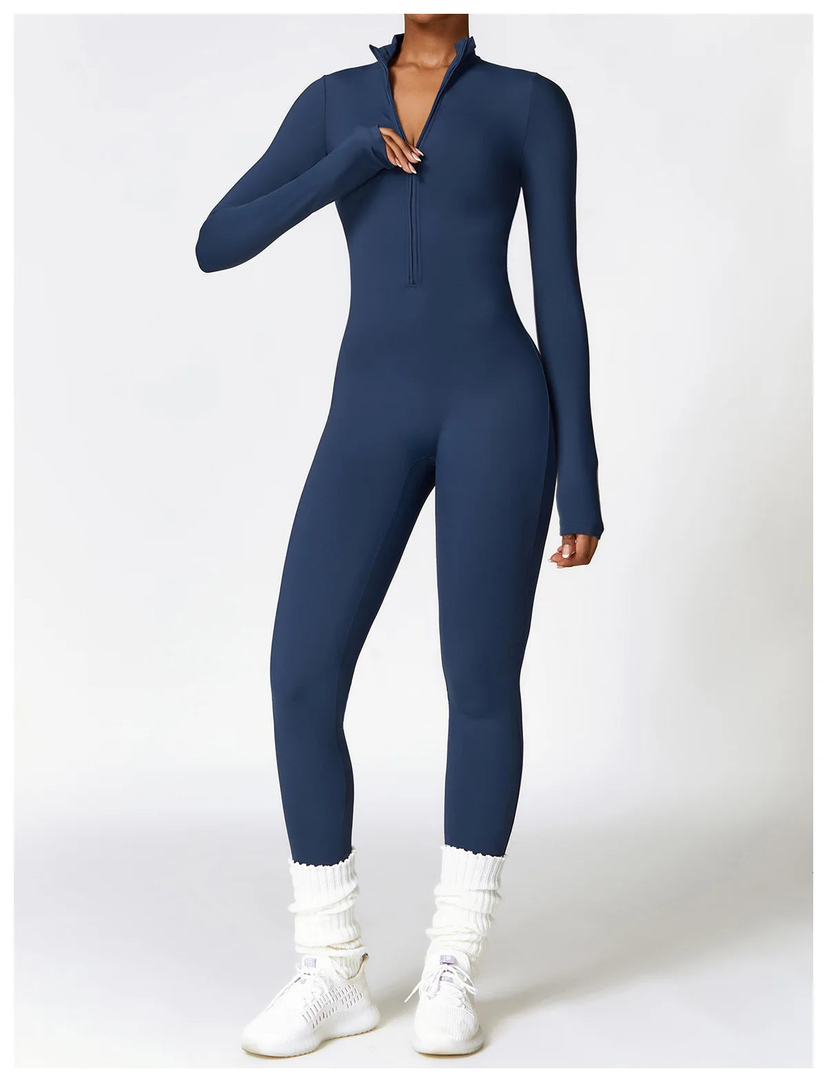 Zipper Yoga Rompers Jumpsuit
