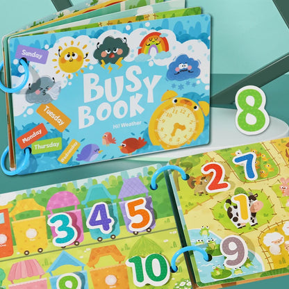 Montessori Baby Busy book Early Learning Education Toy