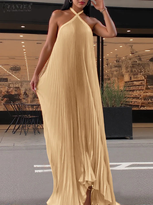 Moonlight Flow – Backless  Long Robe Dress