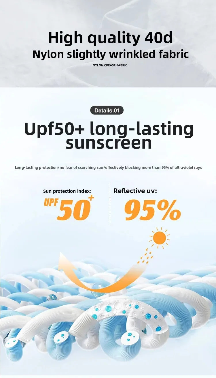 UPF50+ Ice Silk Breathable UV Protection Light Jacket