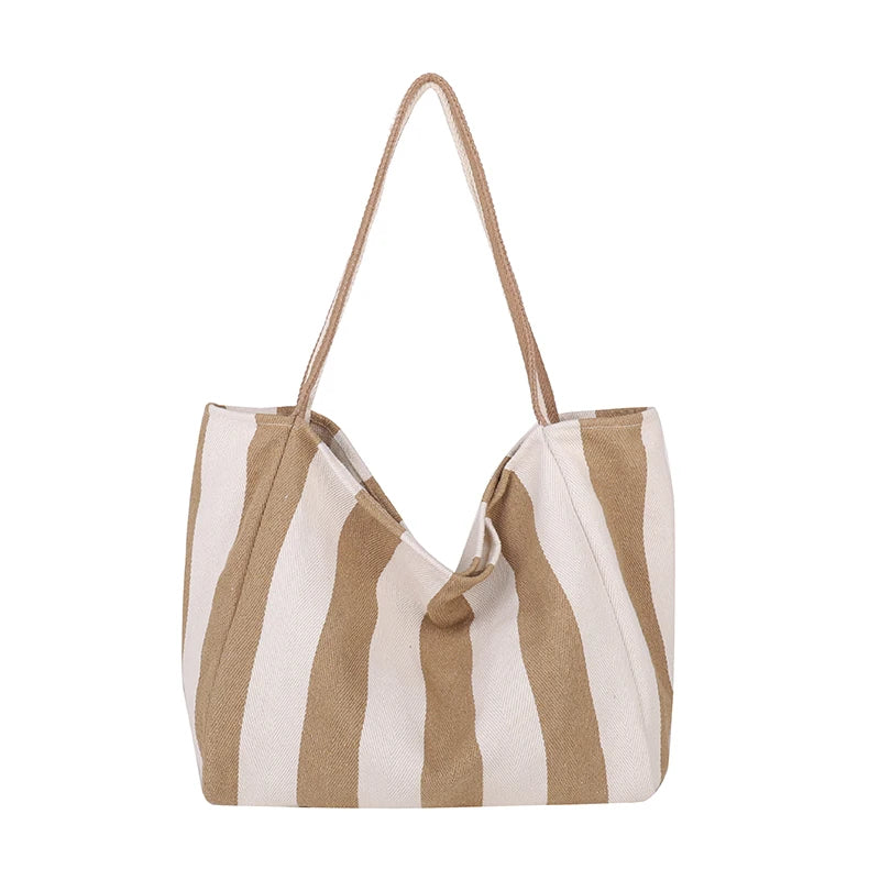 Luxury Striped Shoulder Bag