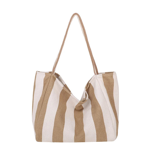 Luxury Striped Shoulder Bag