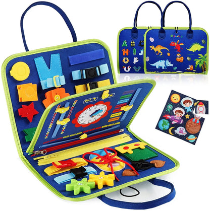 Montessori Busy Board  Activities Education Toys Basic Dress Motor Skills