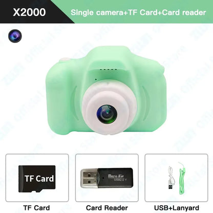 Kids Mini Digital Cameras 1080P HD  SLR Camera +TF Memory Card
