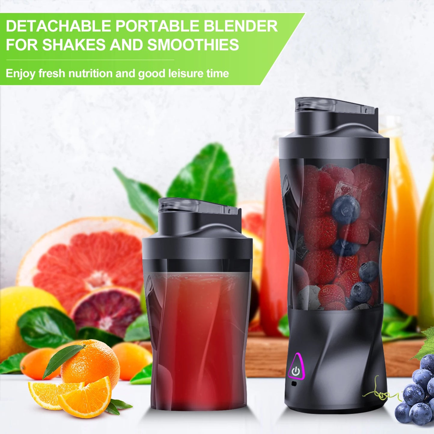 Portable Smoothie Blender Fresh Fruit blender 700ML USB Rechargeable Outdoor Mixing Cup