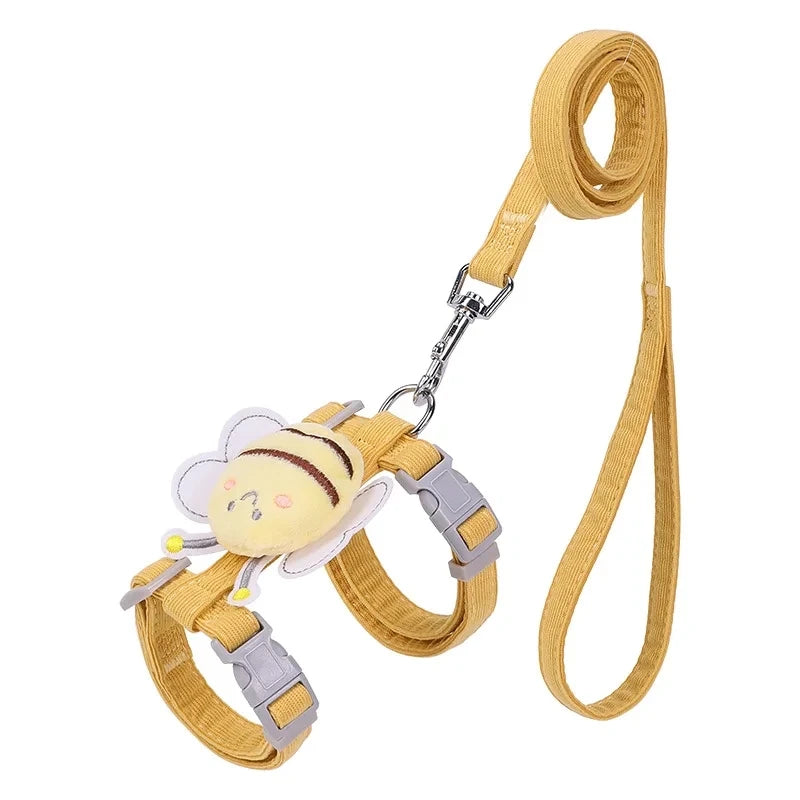 Cat Harness Cute Bee Style Pet Harnesses