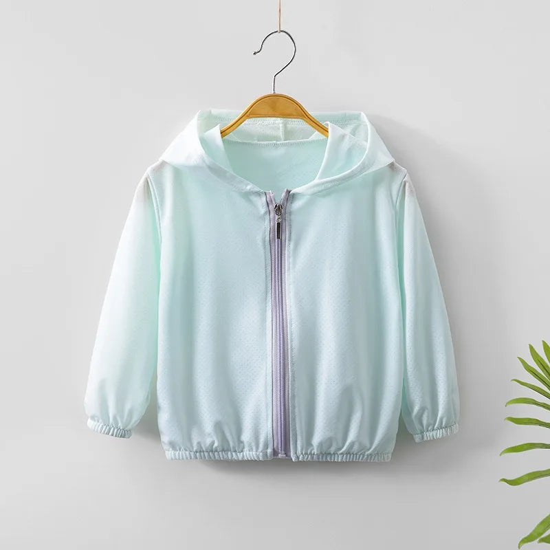 Kids Thin Ice Silk Sunscreen Hoodie