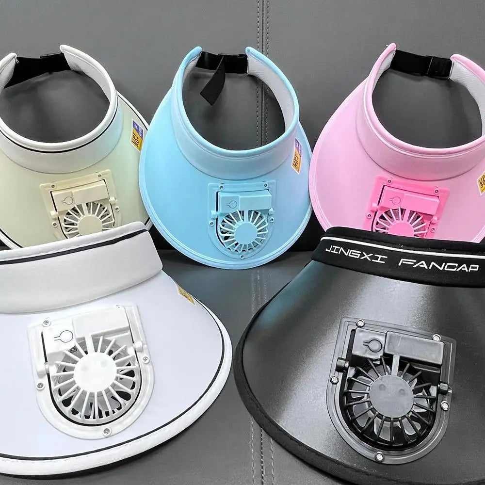 Large Brim USB Charging Sun Protection Fan Hat