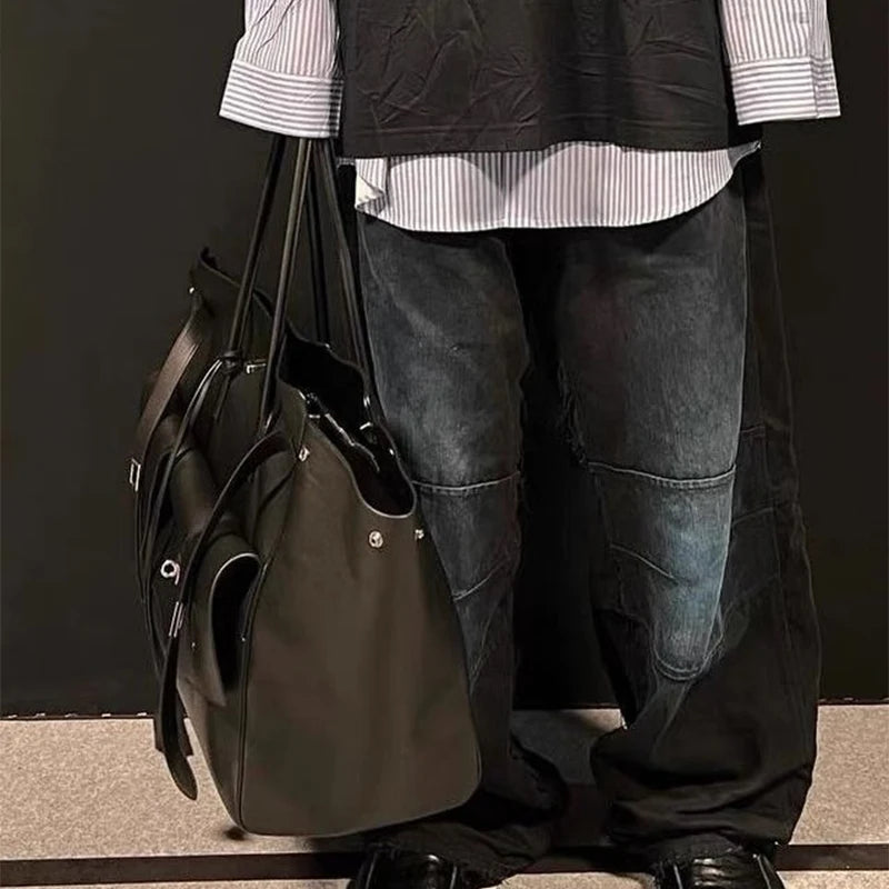 Square Buckle Design Luxury Handbag