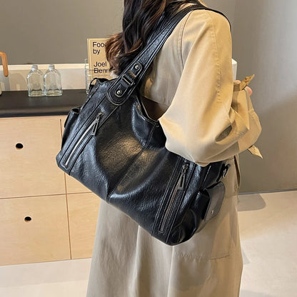 Dual Zipper Handbag