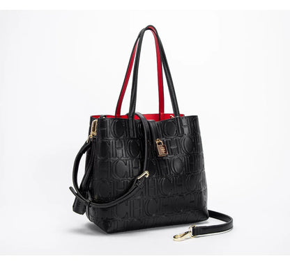 Embossed Leather Handbag