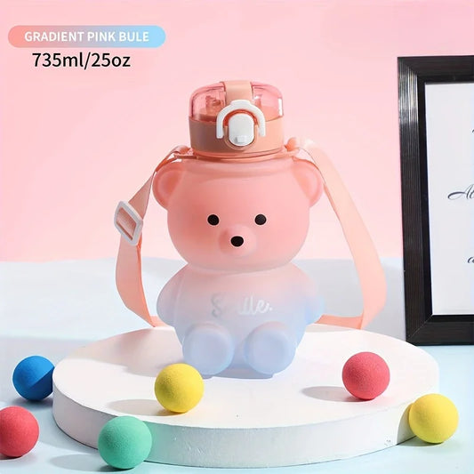 Cute Bear Water Bottle  1pc
