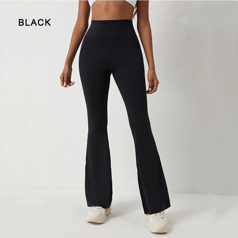 Peach flared  yoga pants