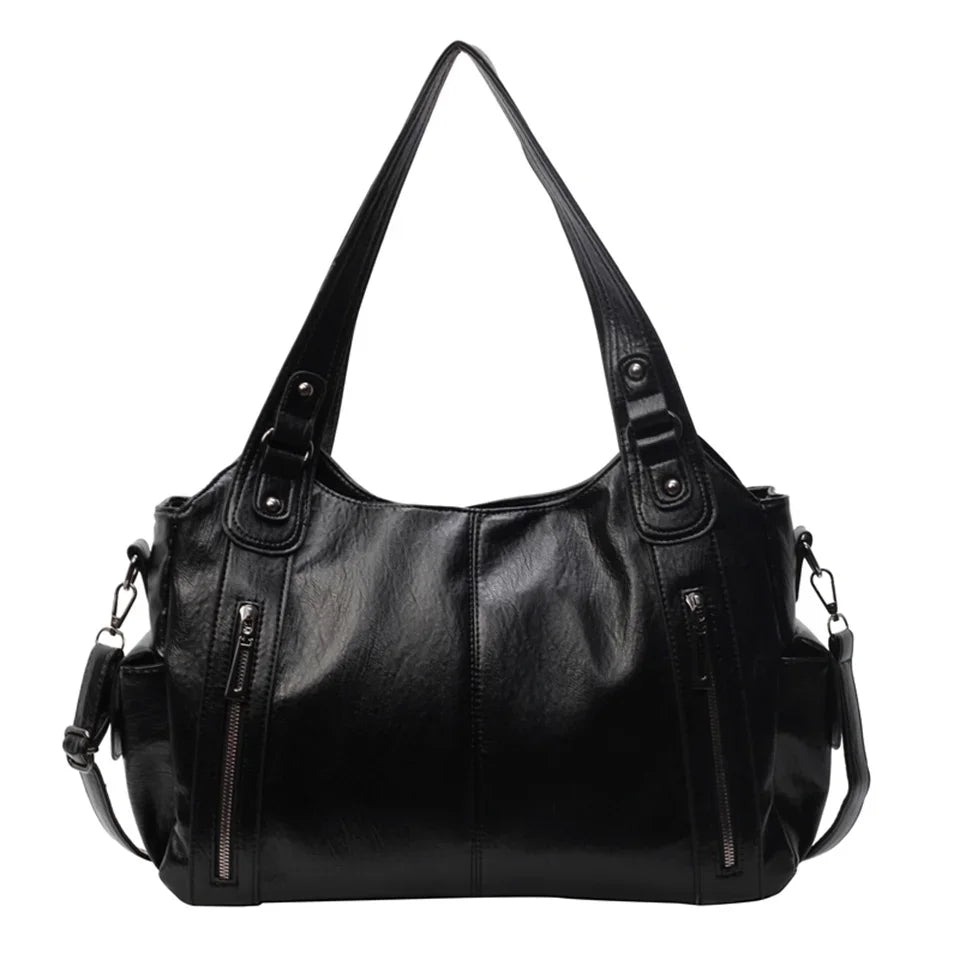 Dual Zipper Handbag