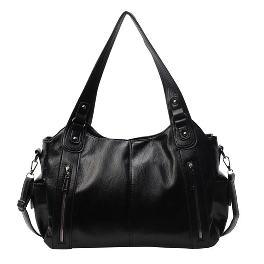 Dual Zipper Handbag