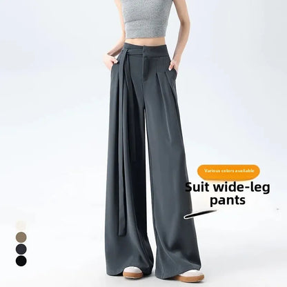 Korean Style Wide Leg Suit Pants