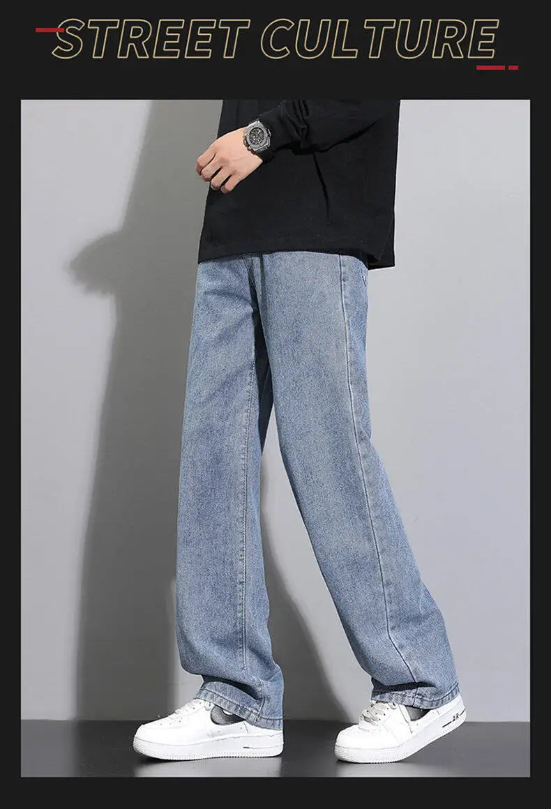 Straight Denim Wide-leg  Jeans