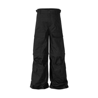 Street Flared Detachable  Cargo  Pants