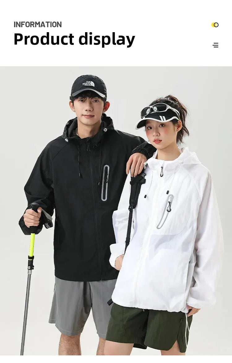 UPF50+ Ice Silk Breathable UV Protection Light Jacket