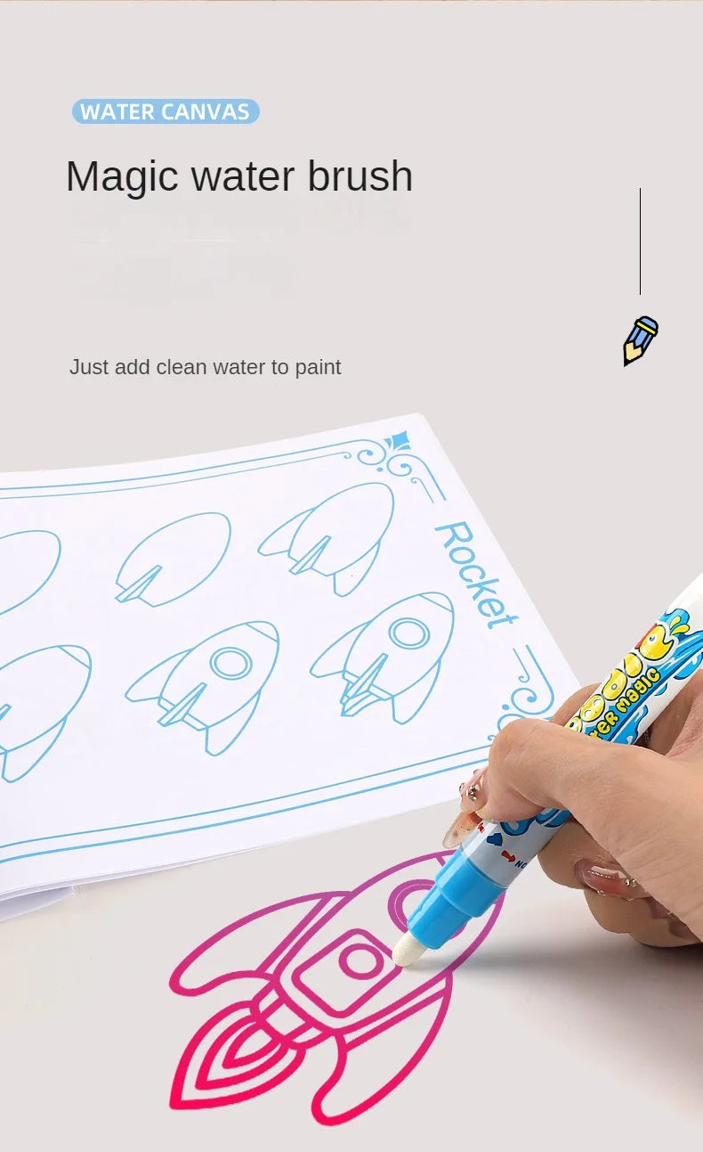 Magic Water Drawing Mat With Reusable Magic Pen Montessori Educational Toys