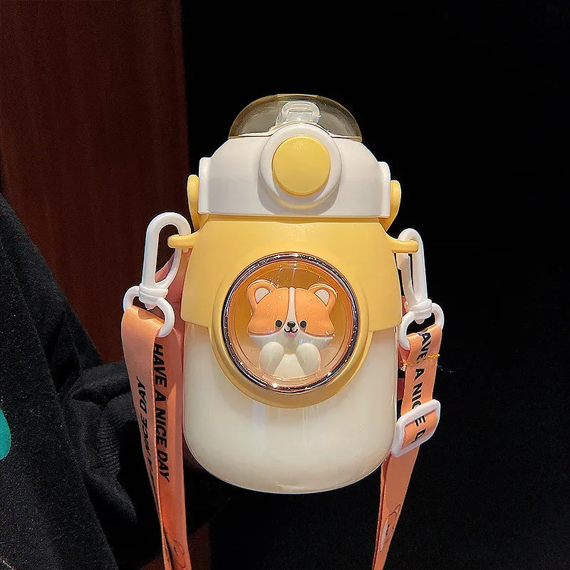 Kids Water Bottles With Straw / 820ml