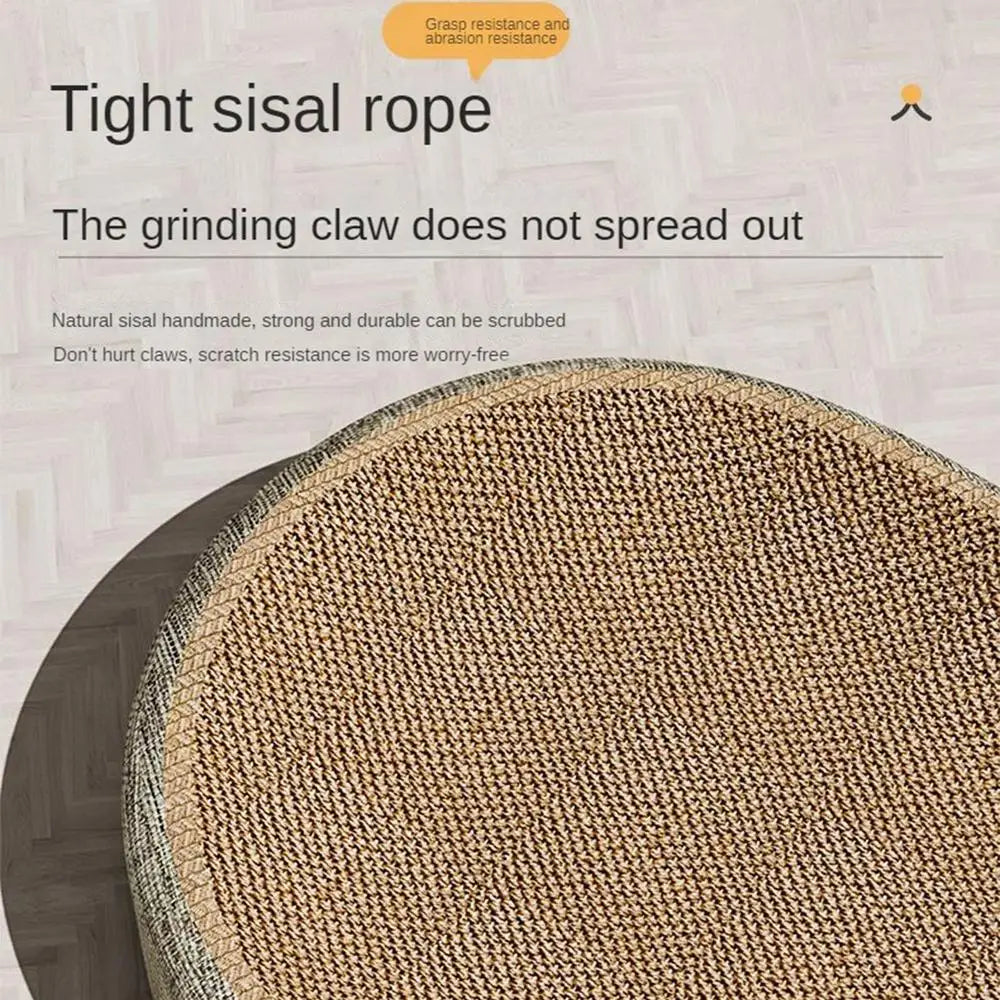 Oval Shaped Sisal  Scratch Pad For Cats