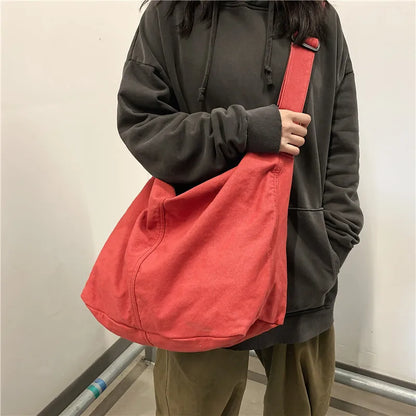 Trendy Canvas School Tote