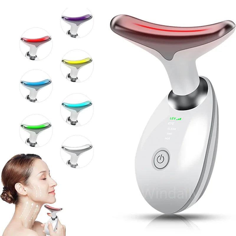 Household Thermal Neck Lifting & Firming Anti-Wrinkle Electric Face Massager –  Skin Tightening & Face Rejuvenation Device