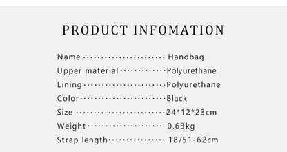 Embossed Leather Handbag