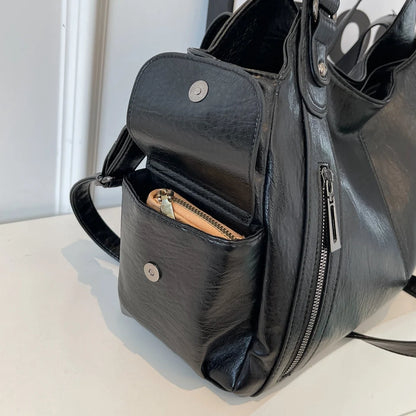 Dual Zipper Handbag