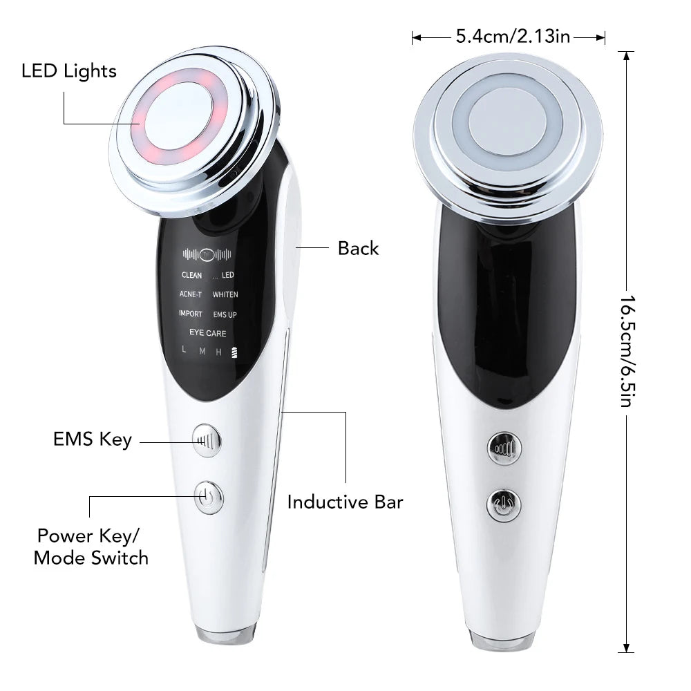 7 in 1 RF EMS  Wrinkle Removal Face Lift Multifunction Facial Massager Skin Care