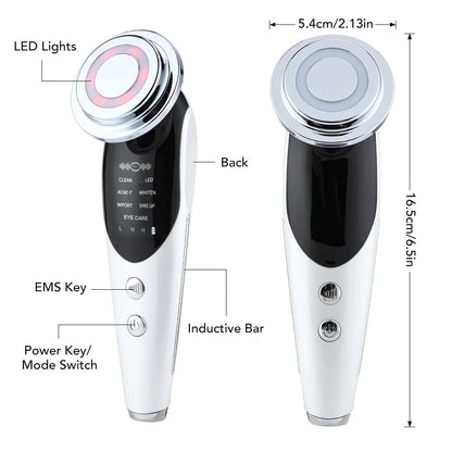 7 in 1 RF EMS  Wrinkle Removal Face Lift Multifunction Facial Massager Skin Care