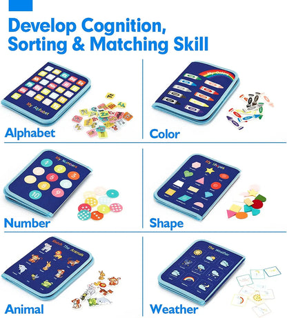 Montessori Busy Board  Activities Education Toys Basic Dress Motor Skills